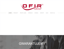 Tablet Screenshot of ofir-group.com